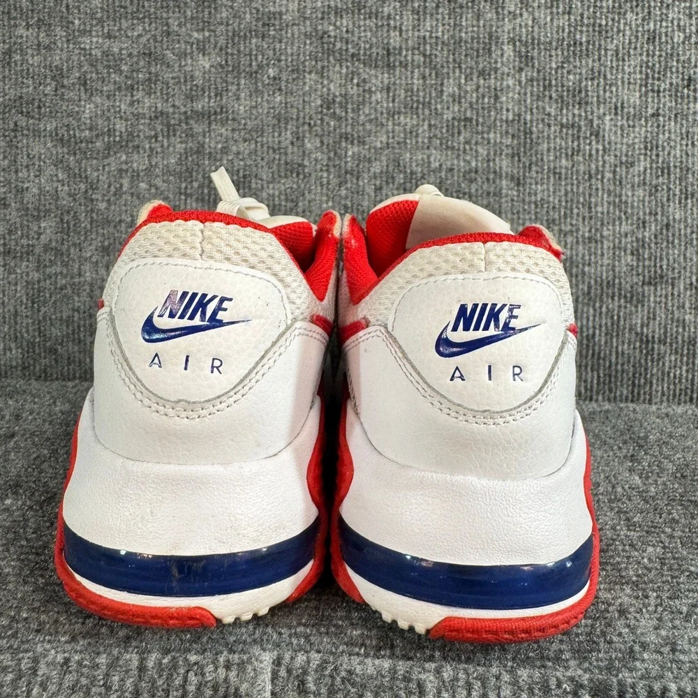 Nike Air Max Excee White Red Navy Blue Low Top Sneakers Women's 7.5